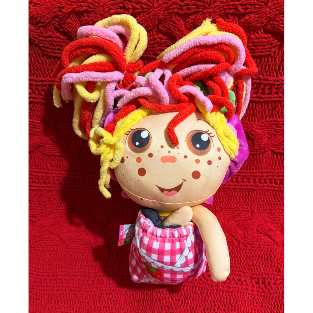 Flip Zee Girls Zana Strawberry Plush Doll Jay Play Pink Gingham 2-in-1 Toy 2017